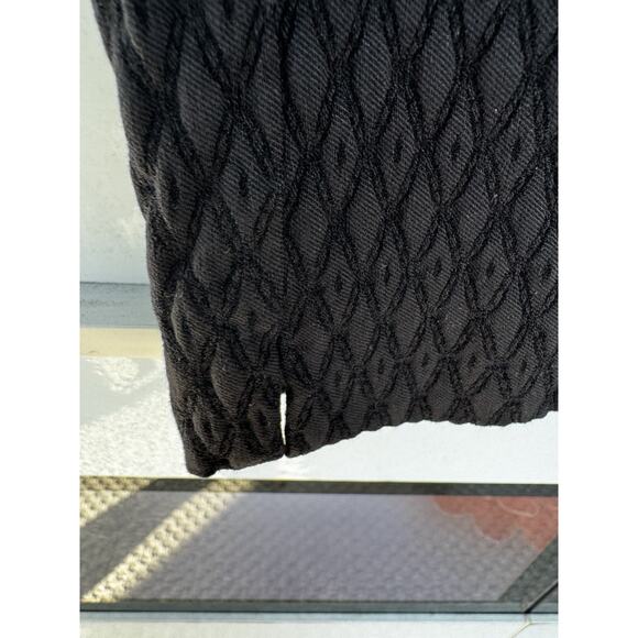 Margaret Slimming Pants Black Diamond Textured Women's Sz L Lagenlook minimal - Picture 3 of 7
